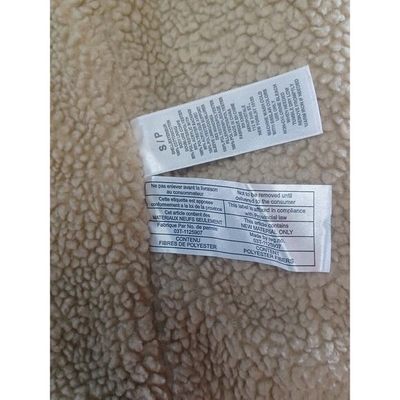 Aeropostale Womens Size Small Corduroy Y2K Jacket Brown Fuax Fur Trim - Picture 4 of 8